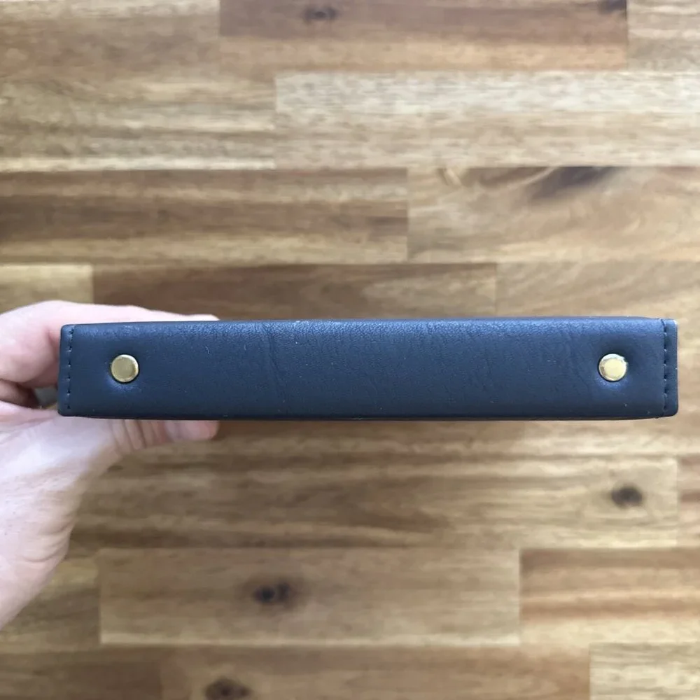 Mead Cambridge 1995 Vintage Professional Address Book Faux Leather Navy Blue New
